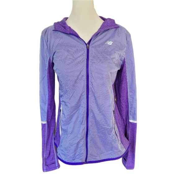 New Balance Full Zip Lightweight Jacket Purple Women’s Medium - Picture 4 of 8